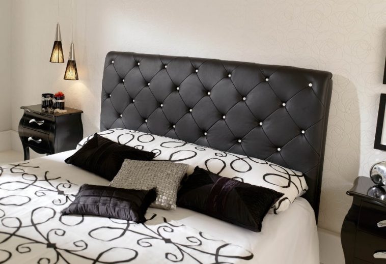 black-leather-upholstered-headboard-with-stone-nailhed-758x519